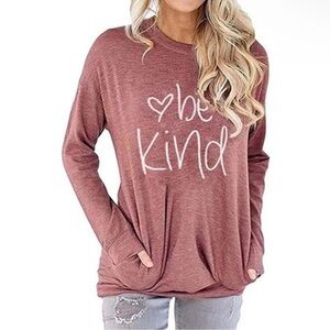 Women's Inspirational Long Sleeve Tee - Rose